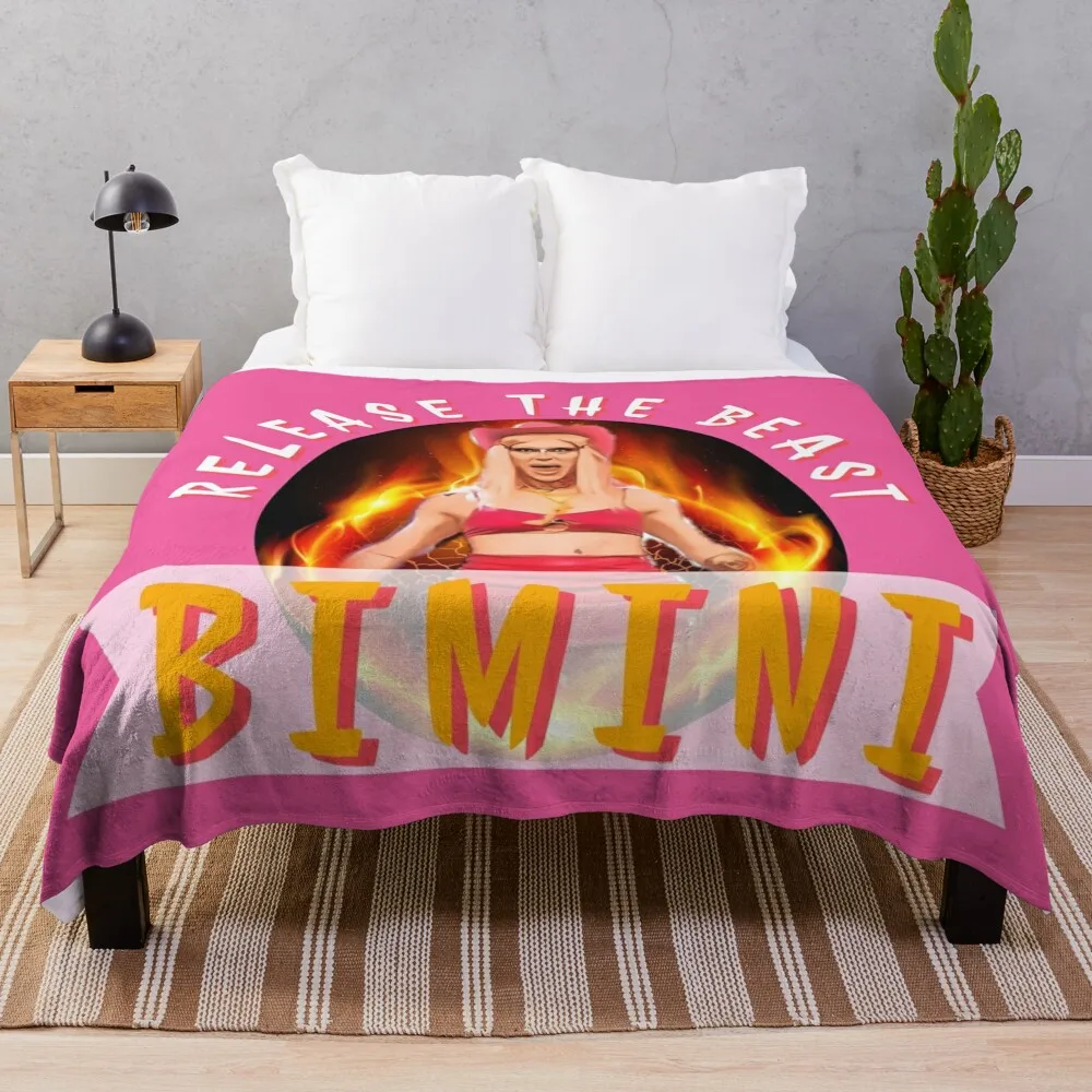 Bimini Bon boulash RuPauls Drag Race UK Throw Blanket Personalized Gift sofa bed Weighted Blanket