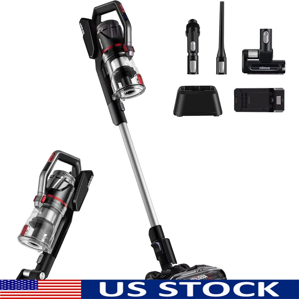 مكنسة كهربائية لاسلكية خفيفة الوزن 450 وات محرك BLDC LED المصابيح الأمامية فلتر HEPA أداة شعر الحيوانات الأليفة 120 دقيقة وقت التشغيل عصا يده