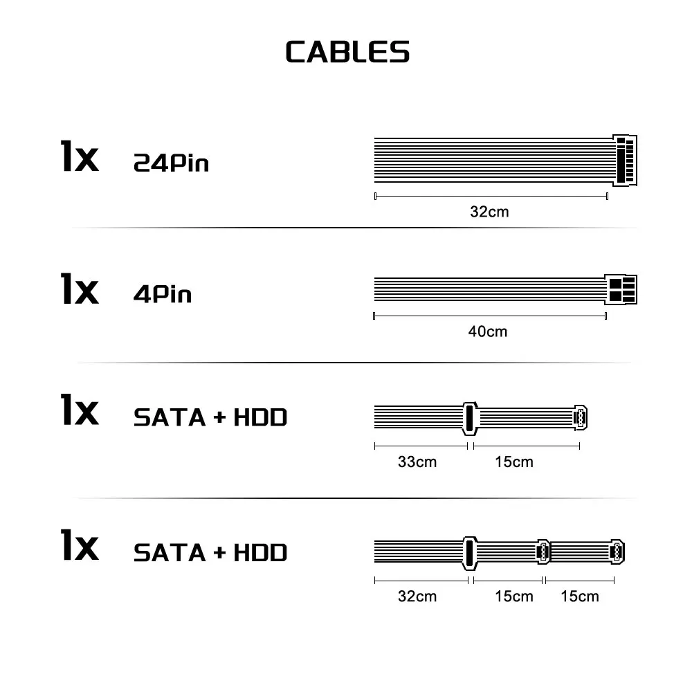 500W ATX PSU Ultra Silent Gaming PC Power Supply with 12cm Quiet Fan For Gamers & Creators
