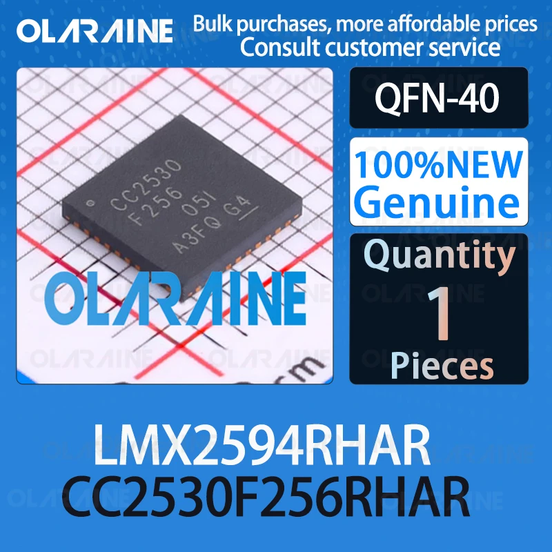 CC2530F256RHAR LMX2594RHAR 100%New Original VQFN-40 Wireless and RF integrated circuits RF system-on-chip SoCs IC chip circuit