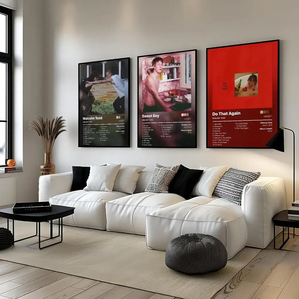 Singer M-Malcolm Todd Music Poster Living Room Bedroom Bar Cafes Wall Home Decoration Gifts
