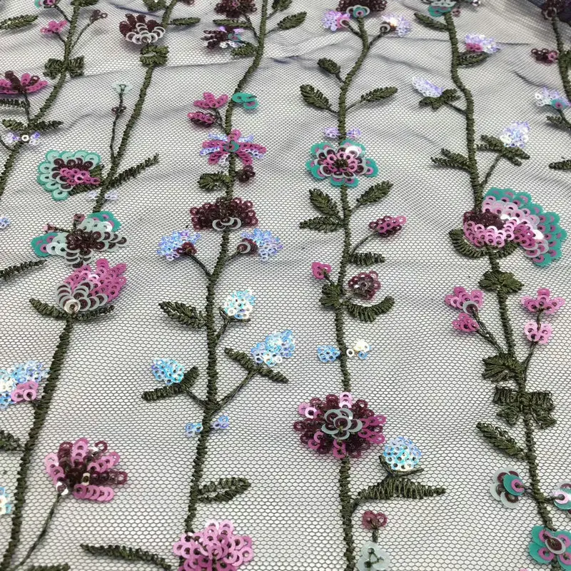 

Высококачественный материал для платья, ткань с вышивкой блестками, шитье женское платье, свадебная вышивка, кружевная вышивка, дизайнерская ткань «сделай сам»