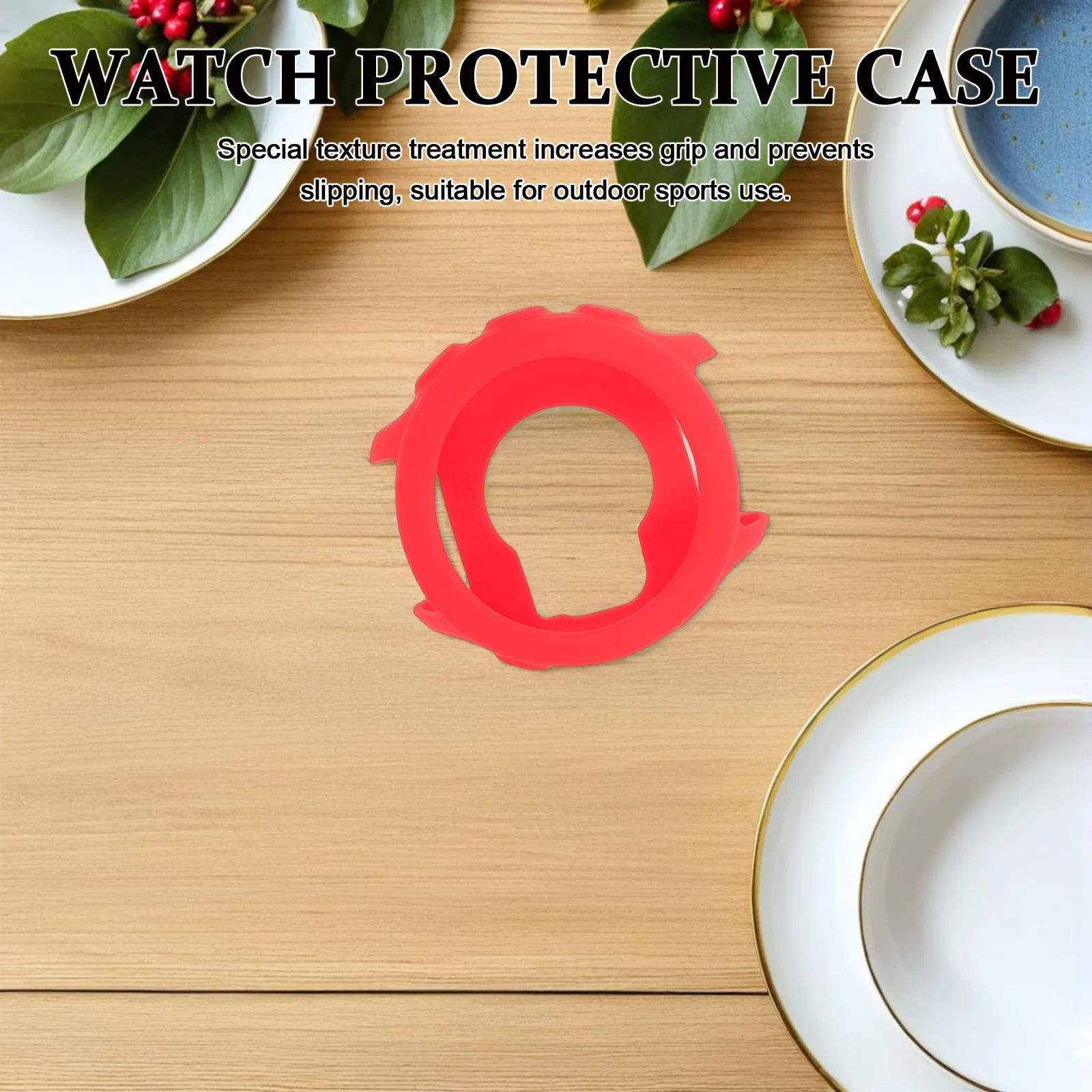 

8pcs Soft Silicone Watch Protective Cover Full Bumper Case For Forerunner 158 Red Wrist Watch Shell Protector Accessory