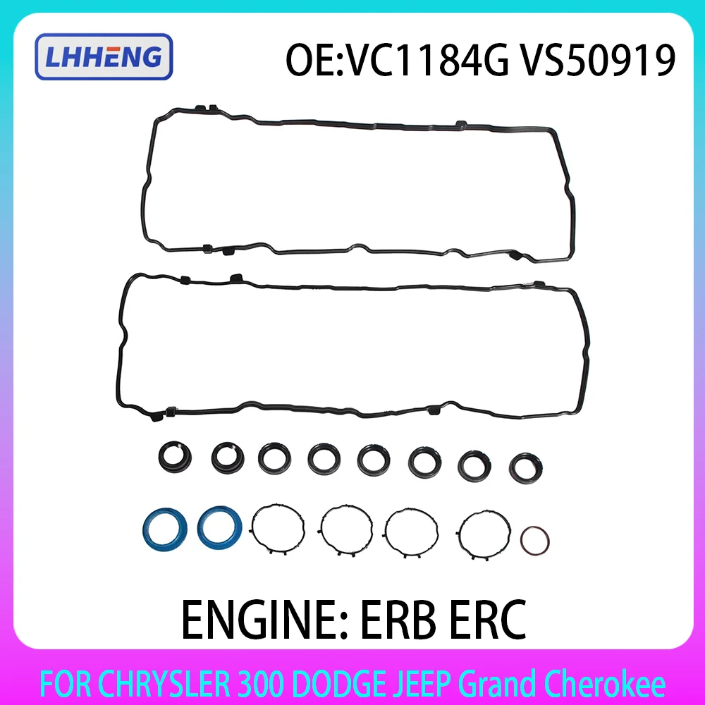 

Valve Cover Gasket Set For 3.6 L ERB ERC CHRYSLER 300 Voyager PACIFICA DODGE JEEP Grand Cherokee GAS 2018-2023 V6 DOHC