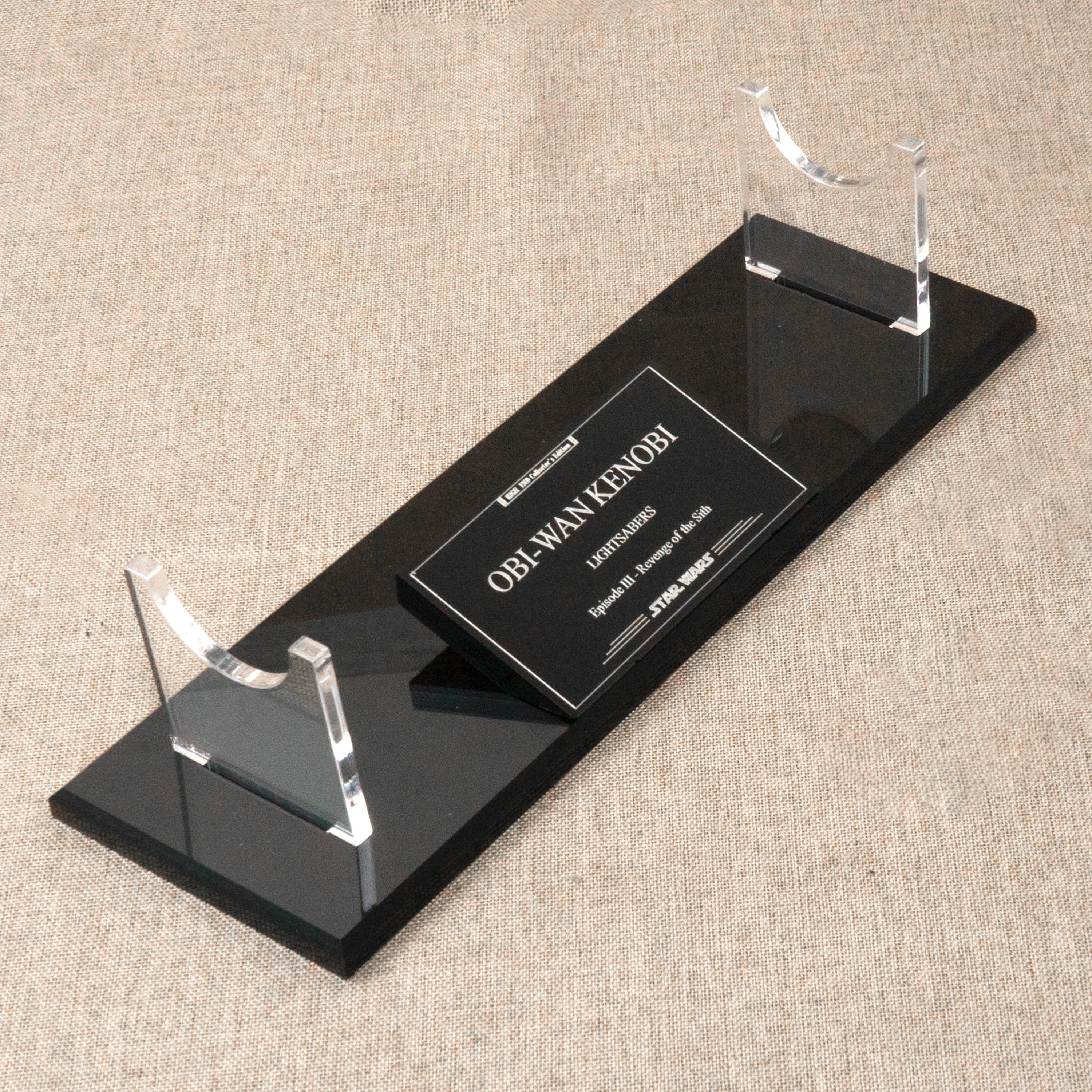 Obiwan EP3 Lightsabers collection display stand saber nameplate acrylic material 89sabers ELFsaber TXQsaber LGTsaber Can be used