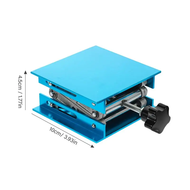 Manual Laboratory Lift Table Aluminum Alloy Scissor Lifting Stand Platform Router Workbench Table Carpentry Tools