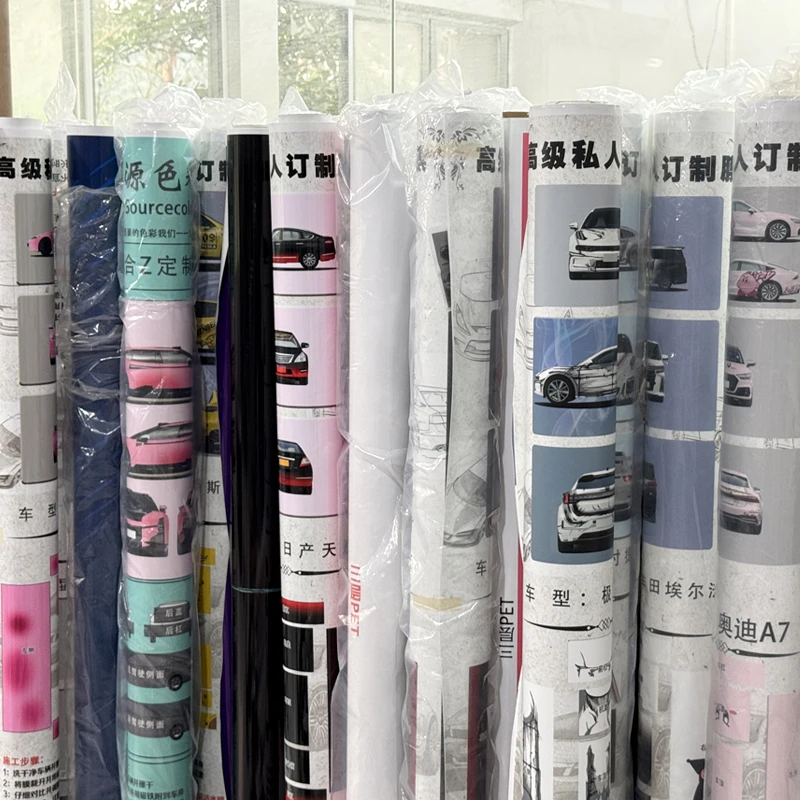 1.52*30 Meter Custom Design Car Paint Personalized Wrap Film Cartoon Paintable Vehicle Vinyl Wrap Colors Car Film Sticker