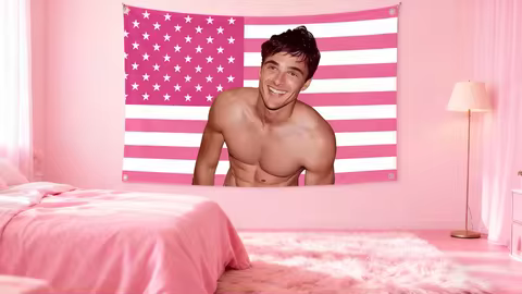 Jacob Elordi US Flag | Funny Wall Poster Banner | Decor for Bedroom, Living Room &amp; College Dorm (Flat Print)