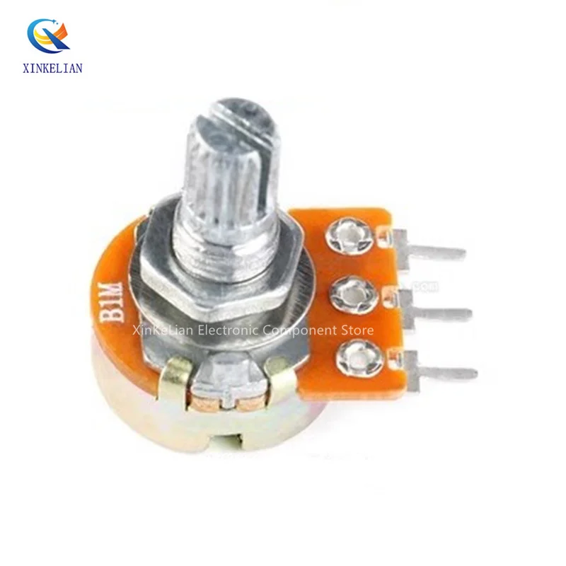 5PCS WH148 3pin 1K 5K 10K 50K 1M Linear Potentiometer L15mm Variable Resistor B1K B2K B5K B10K B20K B50K B100K B500K B1M Ohm