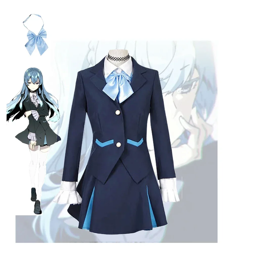 Anime! Kiznaiver Sonozaki Noriko School Uniform Cosplay Costume Lovely Full Daily Suit Halloween Cosplay Costume And Wig