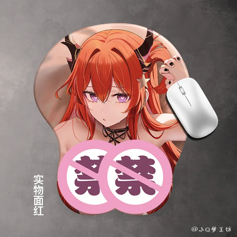 2026 لعبة جديدة فرسان ثلاثية الأبعاد ماوس الوسادة أنيمي Surtr شخصية سيليكون واقي المعصم مسند الماوس هدية عيد ميلاد #5