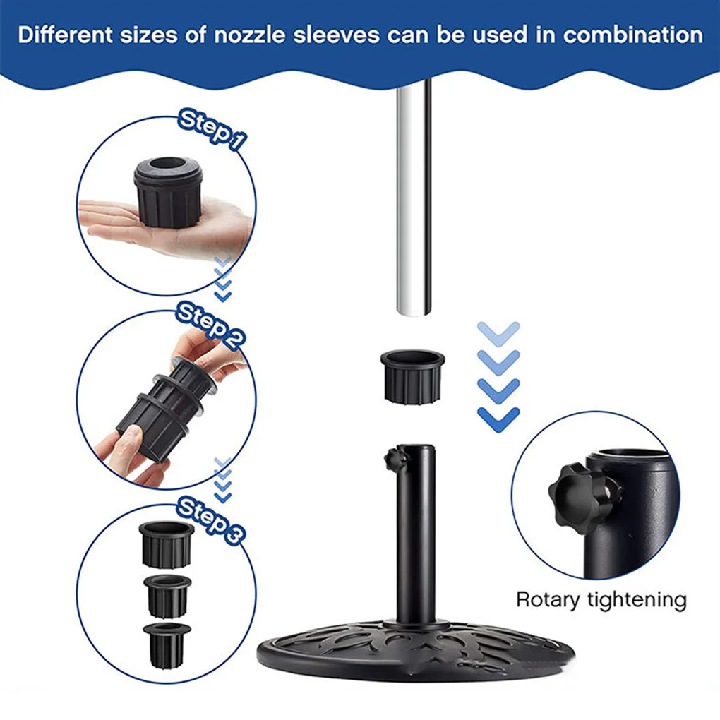 

8 шт., пластиковая подставка для зонта, запасные части для большинства пляжных дворов, балкона, отверстие для зонта