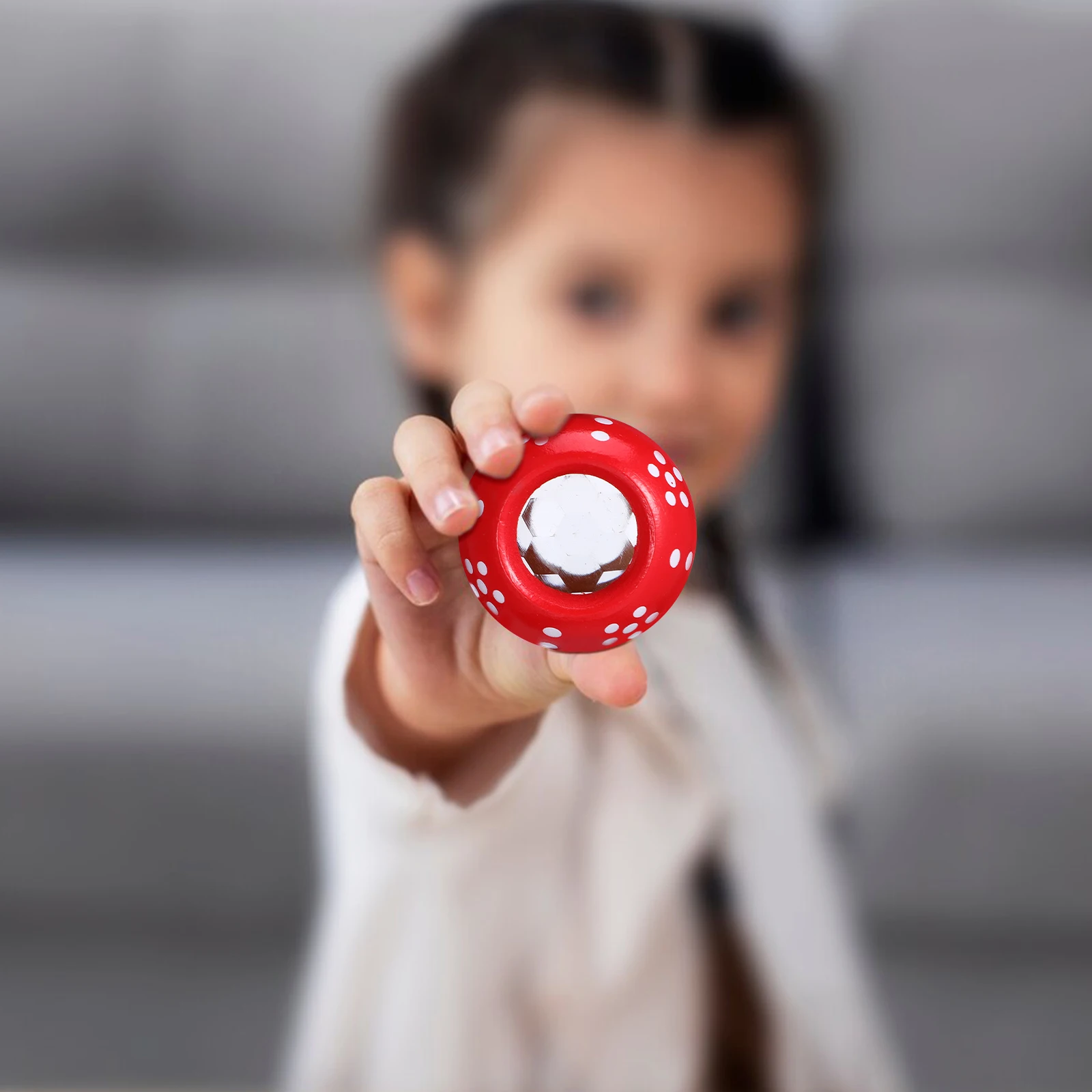 

2Pcs Small Kaleidoscope with Mushroom Theme Sturdy Wooden Construction Fun Rotating Pattern Viewer for Kids and Adults