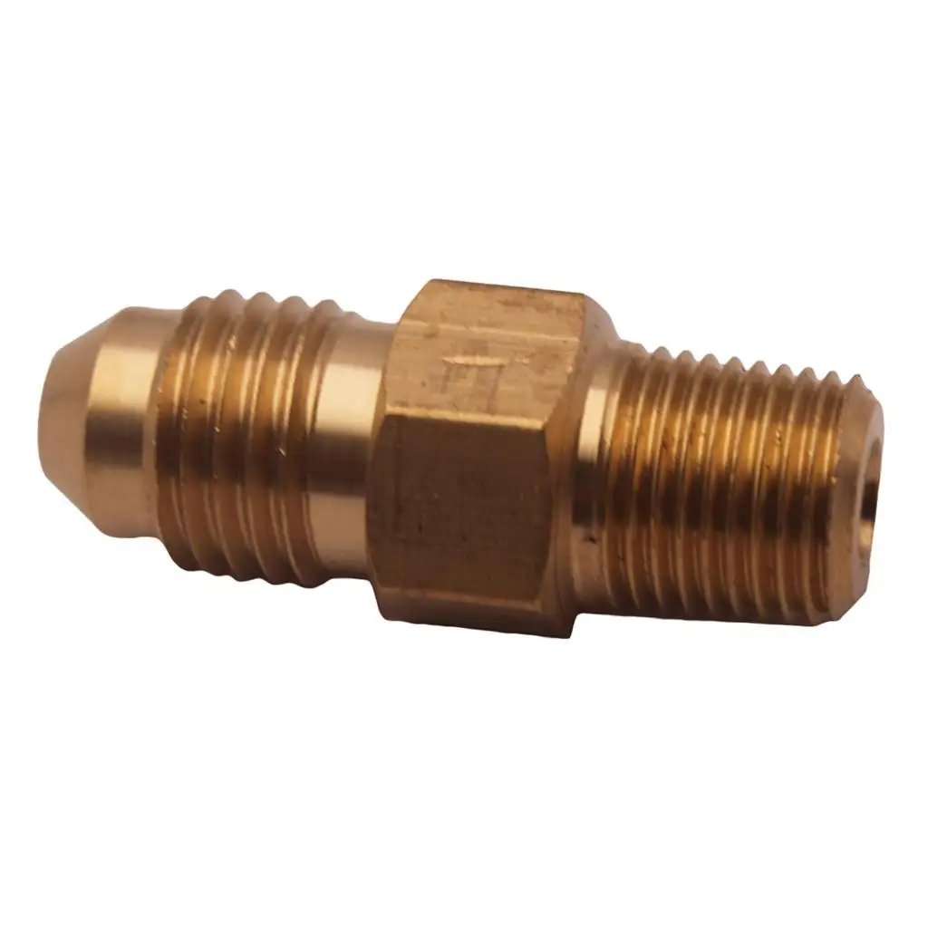 NPT Adaptor AN4 to 1 8 NPT Brass Oil Gas Joint High Flow Universal Connector for Fuel System Upgrades