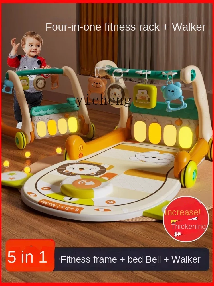 Tqh Baby Toys Gymnastic Rack Pedal Piano Baby Walker Toddler Newborn Puzzle