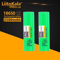 2-10PCS LiitoKala 25R 18650 2500mAh High Drain 20A 3.7V Li-ion Rechargeable Battery For Flashlight Power Tools Torch Headlamp