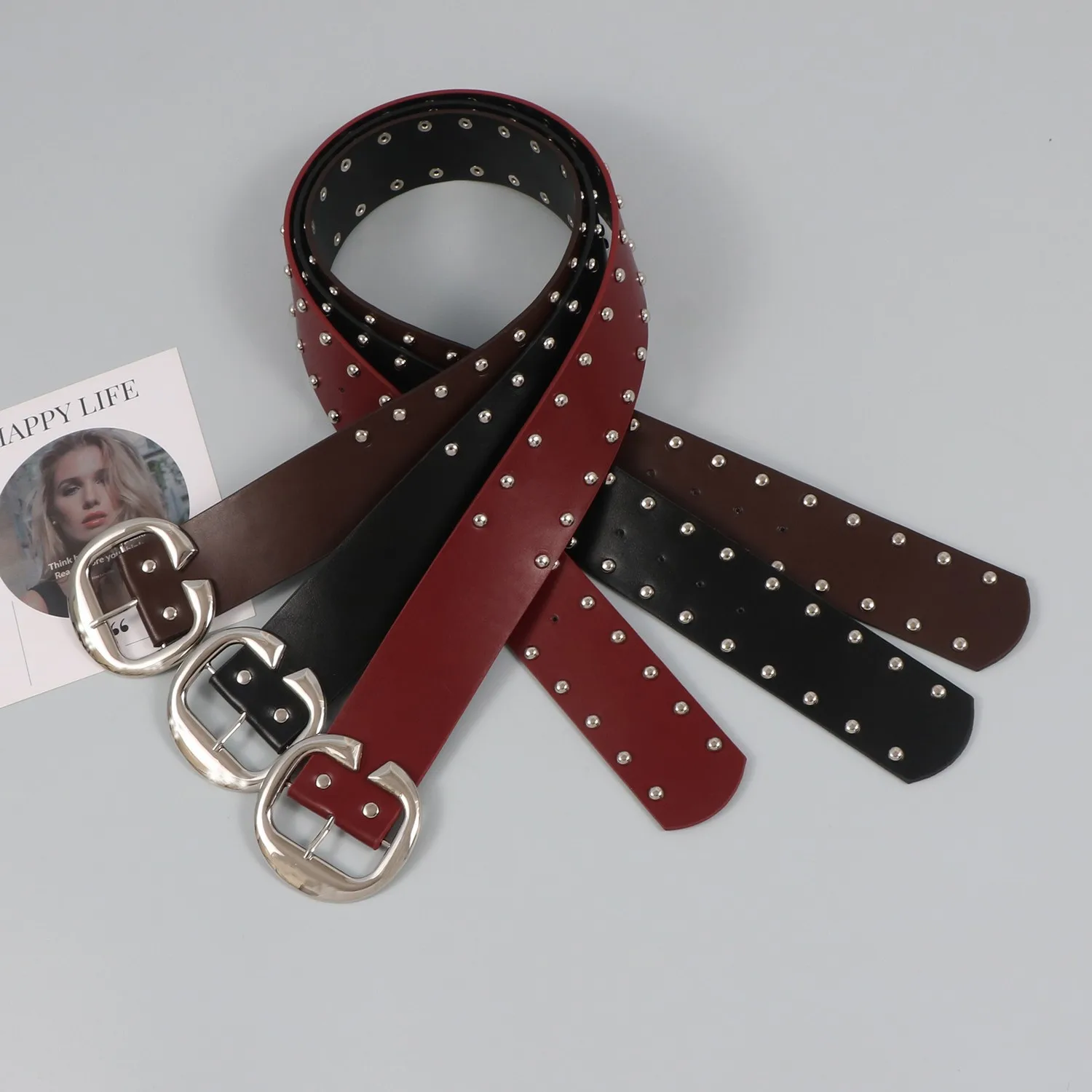 パンクスタイル-ユニセックスベルト-ヴィンテージ-ジェムストーン-ウエストバンド-トレンド-ファッションアクセサリー-レディース-デザイナーベルト-スタッズベルト