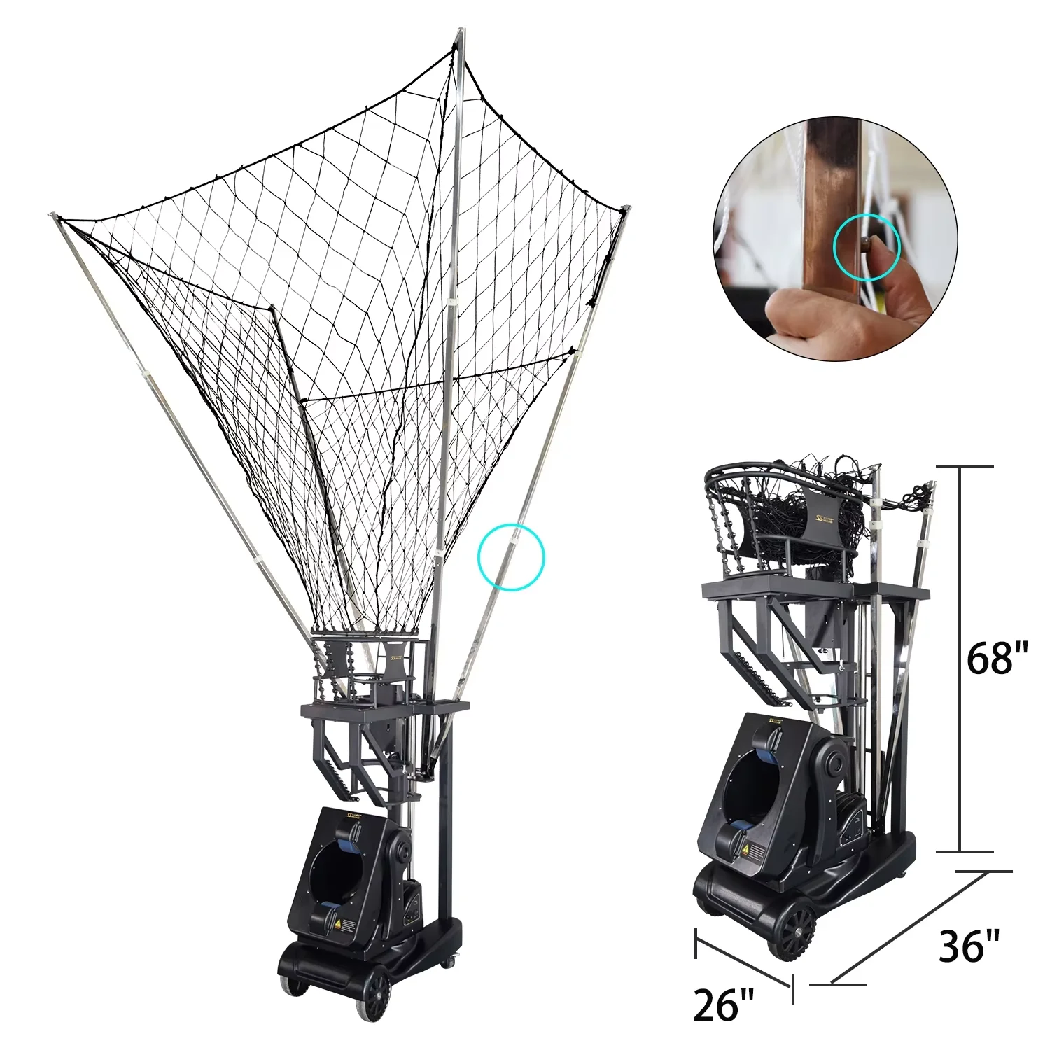 SIBOASI 2025 Indoor Portable Basketball Shooting Simulator Practice Machine Training Equipment for Athletes