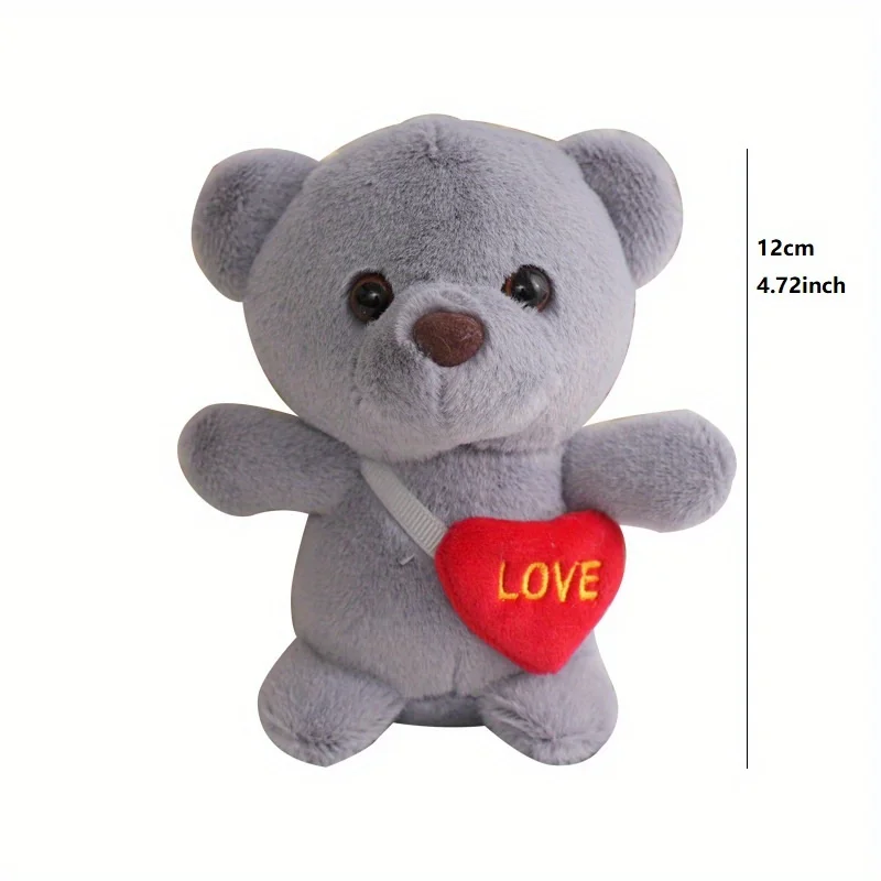 4.7inch Valentine\'s Day Animal Doll Love Bear Dolls Small Bag Pendants Plush Toys