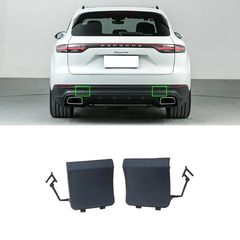 

Car Rear Bumper Low Hook Towing Tow Hook Eye Cover for Porsche Cayenne 2018-2023 9Y0807499 OK1 9Y0807500 OK1