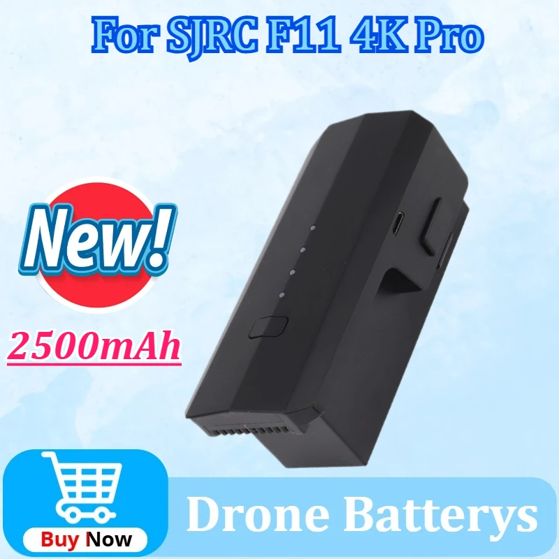

Upgraded 11.1V 2500mAh Li-Poly Battery for SJRC F11 Pro 2-Axis Gimbal Professional Real 4K HD Camera GPS FPV RC Drone Spare Part