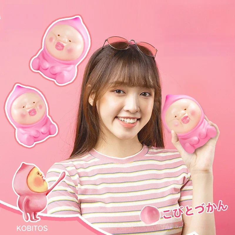 การ์ตูน Kobito Unzipped ของเล่นน่ารัก Squishy ของเล่นช้า Rebound Vent ของเล่น Lucky เดสก์ท็อปเครื่องประดับเด็กเพื่อนของขวัญวันเกิด