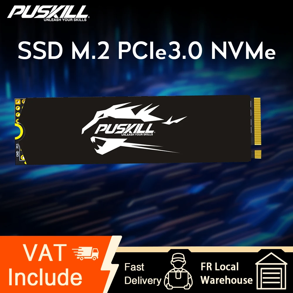 PUSKILL SSD M.2 NVMe 1TB/512GB PCIe M2 2280 ハードディスク 内蔵