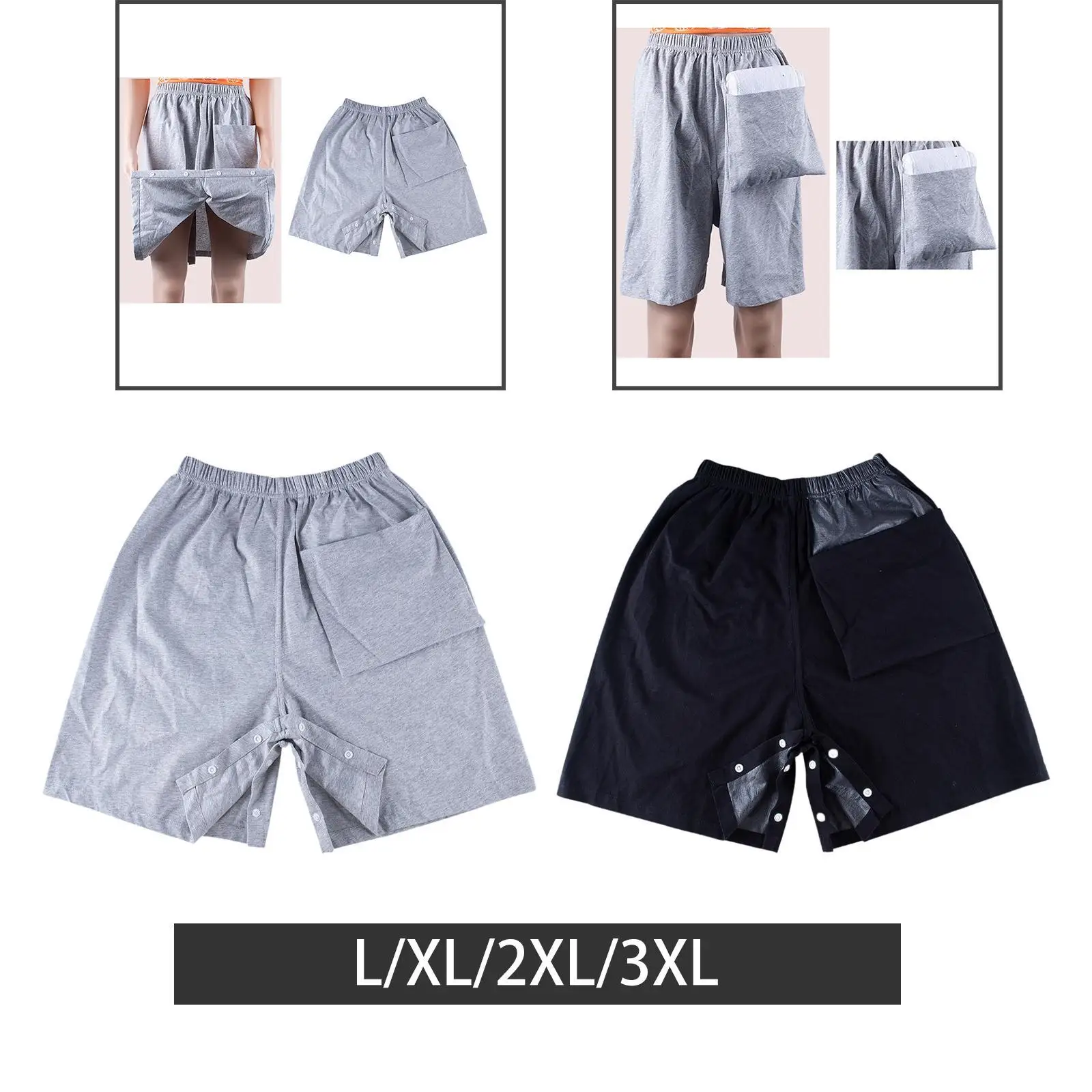 وسادة سرير سلس البول يمكن ارتداؤها، تنورة حفاضات للبالغين، خفيفة الوزن وقابلة للغسل وإعادة الاستخدام #4