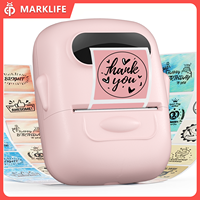 MarkLife P50 Upgraded Version Mini Label Maker Machine with Tape, Portable Bluetooth Thermal Printer