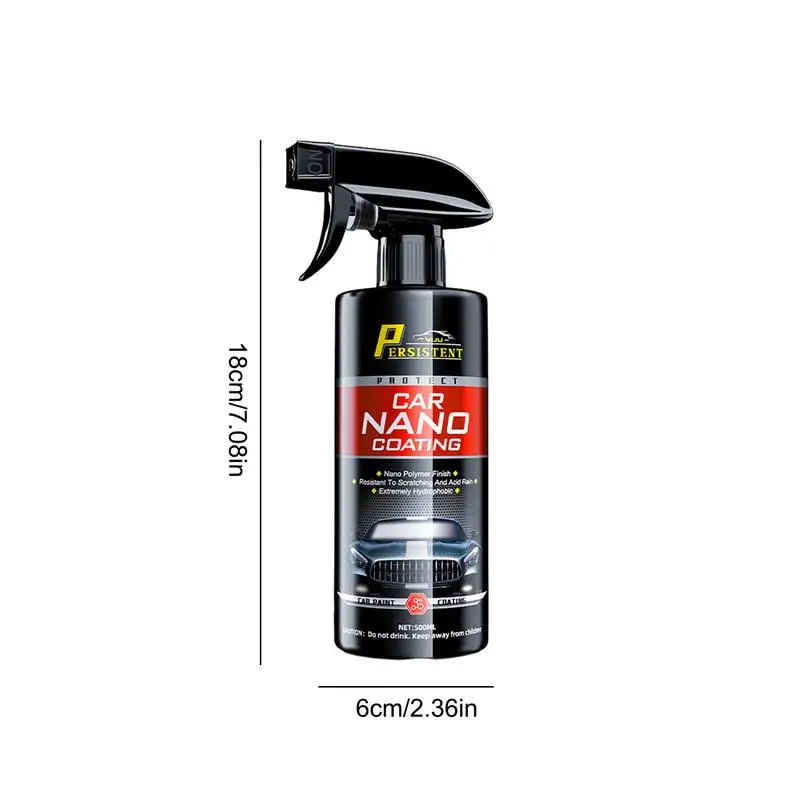 Espray hidrofóbico para pintura de coche, cera de agua de nano acción rápida, reparación de arañazos finos, antisuciedad