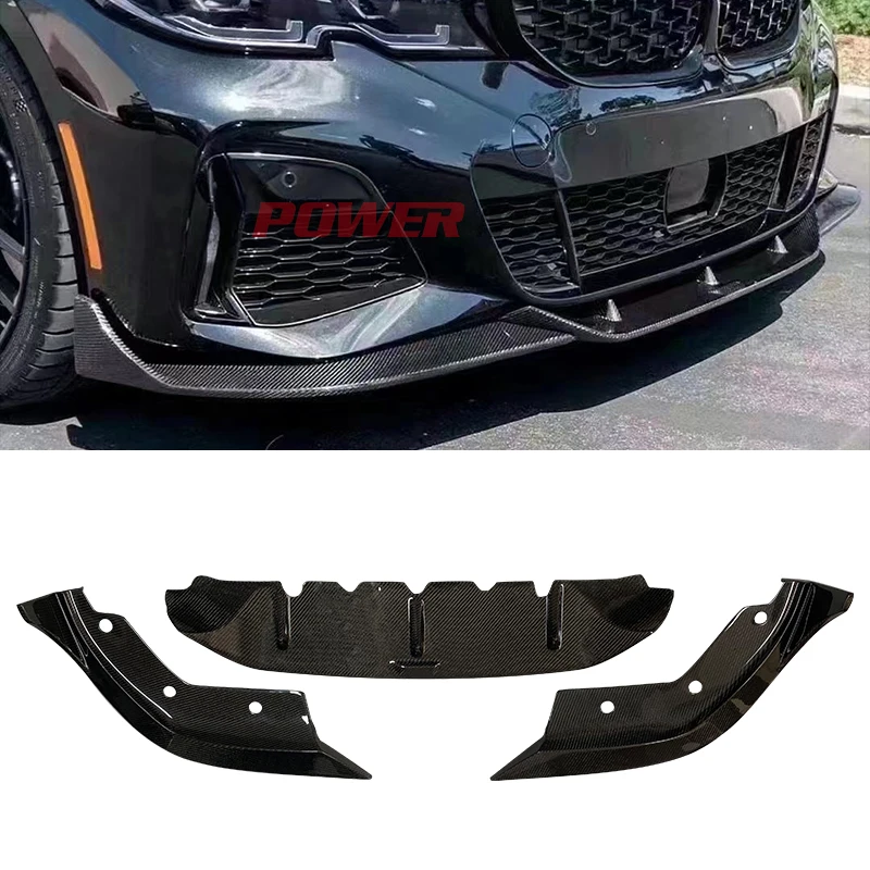 

Carbon Fiber Front Bumper Lip Takd Style for BMWs 3 Series G20 Front Splitter