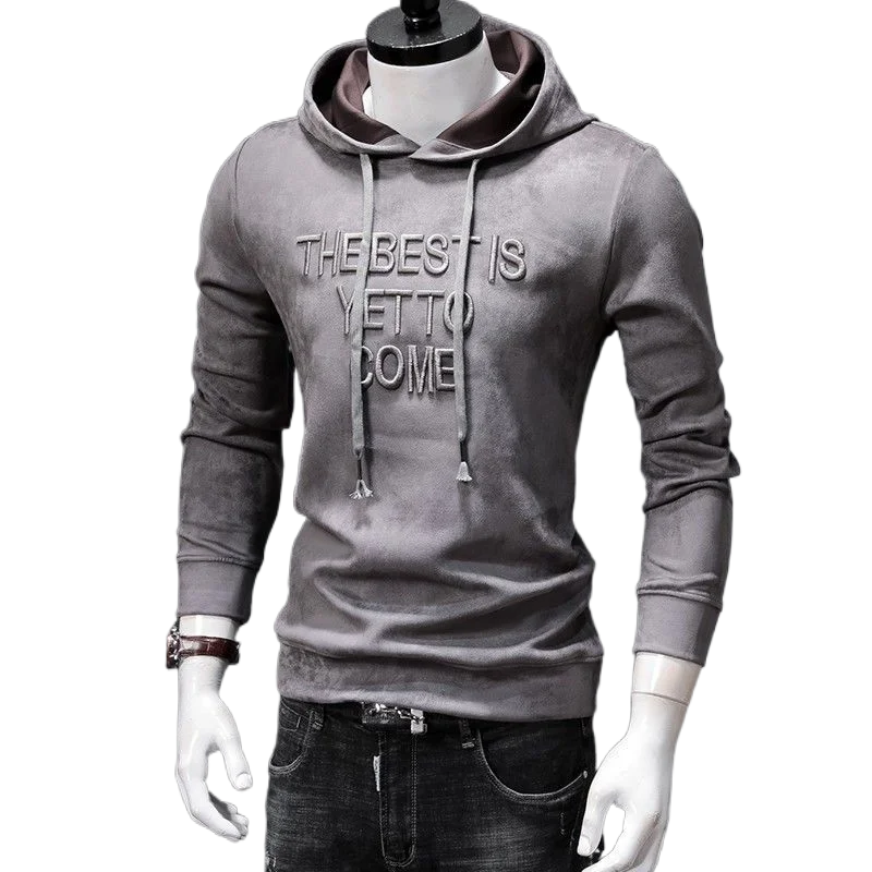 

Men's Hoodies Sweatshirt Spring and Autumn Korean Fashion Trendy Letter Embroidered Casual Sweatshirts Top