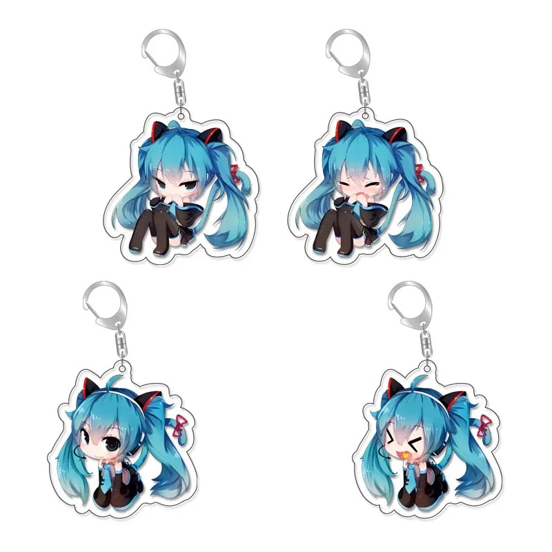 Anime Hatsune Miku Cosplay Acrylic Key Chain Keychain Pendant Prop Accessories Gift