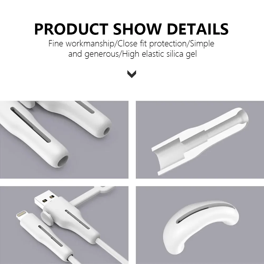 Soft Silicone Charger Cable Winder Protector USB Type C Anti-break Protective Sleeve For Xiaomi Huawei OPPO VIVO Data Line Cover