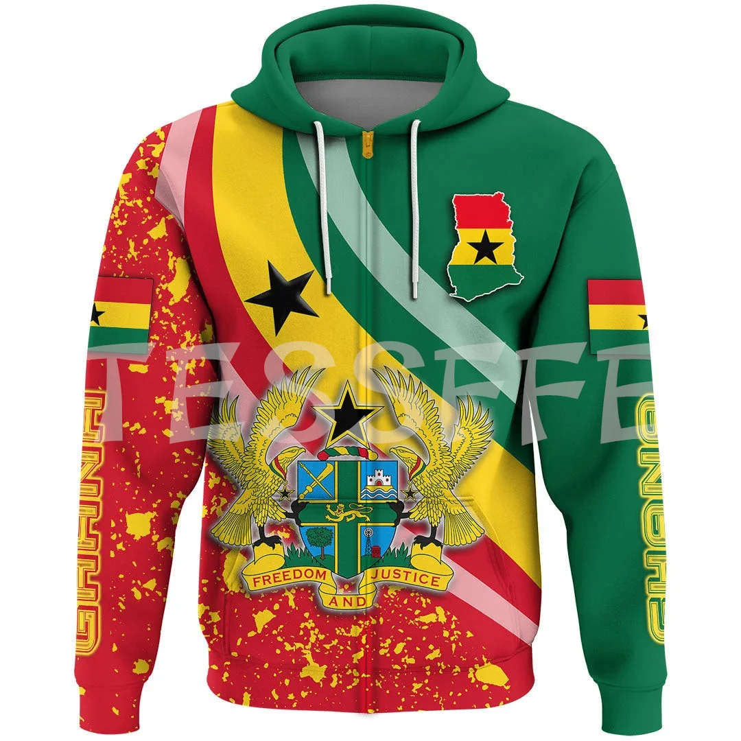 NewFashion Africa Country Kente Ghana Tattoo Retro Culture Vintage Tracksuit 3DPrint Harajuku Casual Pullover Jacket Hoodies X19