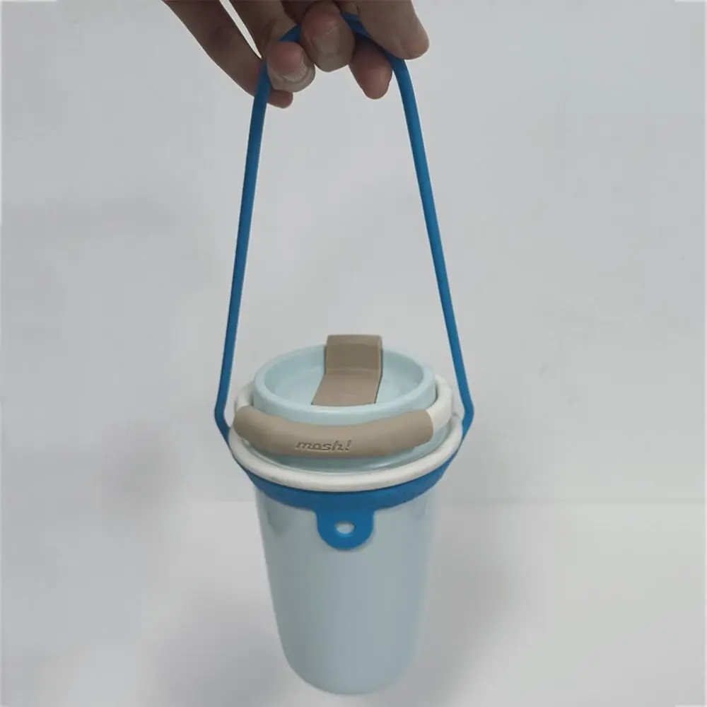 Creative Multi-Functional Drink Carrier Strap Silicone Portable Milk Tea Cup Sleeve Cup Accessories Reusable Water Bottle Sling