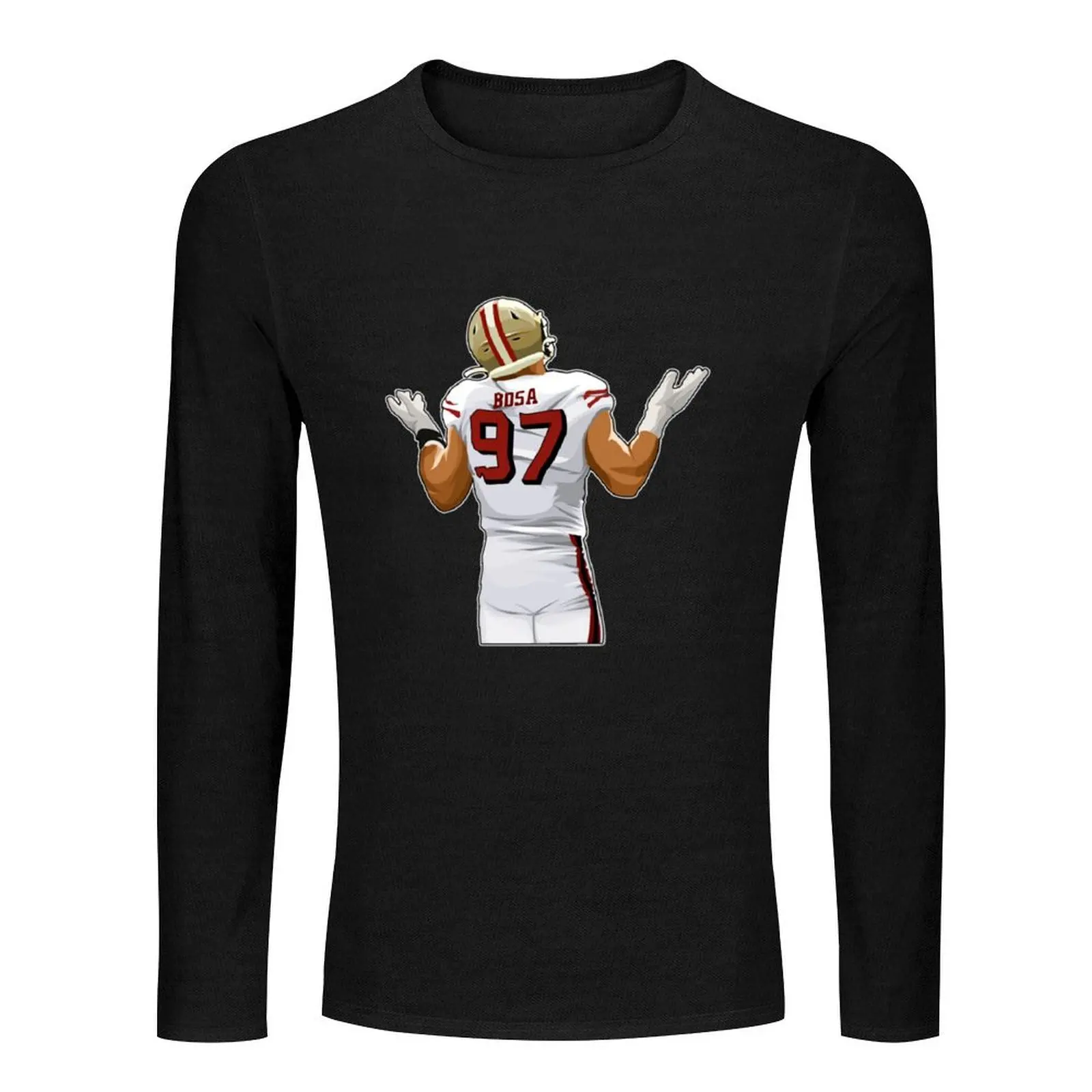 Nick Bosa After Sacking Long T-Shirt cute clothes black t shirt T-shirt for a boy men clothes