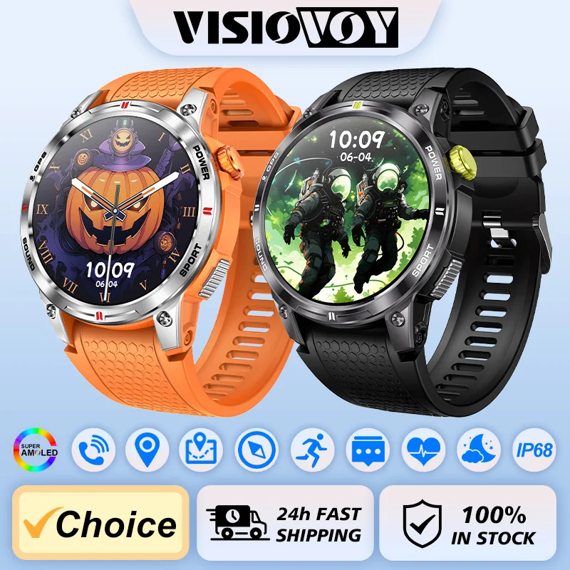 

Sports Smart Watch for Men, Answer Make Call, Outdoor SportsWatch, Fitness Tracker, Pedometer, More Compatible with IOS, Android