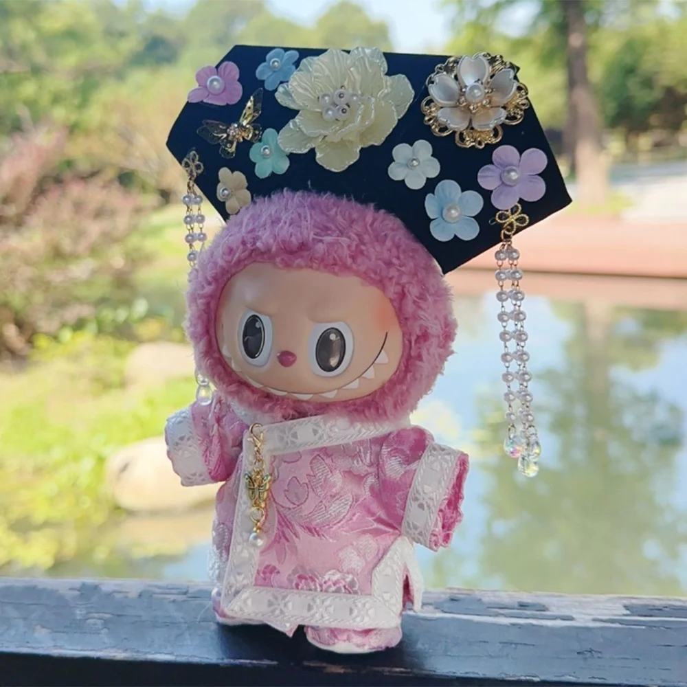 

For Labubu V1 V2 V3 Doll Accessories Cheongsam Princess Dress Outfit New Chinese Style Set