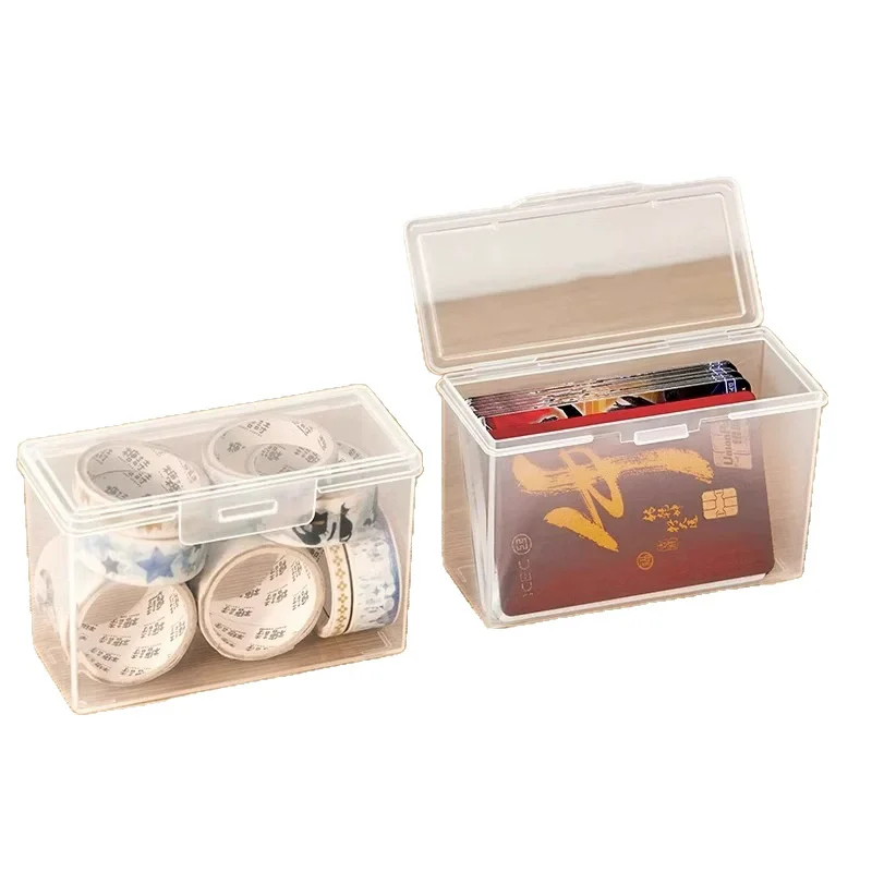 3pcs Transparent Playing Cards Storage Boxes Plastic Games Card Container Case Packing Poker Game Card Organizer