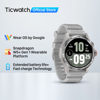 TicWatch Atlas Silver Smartwatch， max 45 days Battery, motion tracking, GPS, barometer, compass, 110+ workout, only for Android