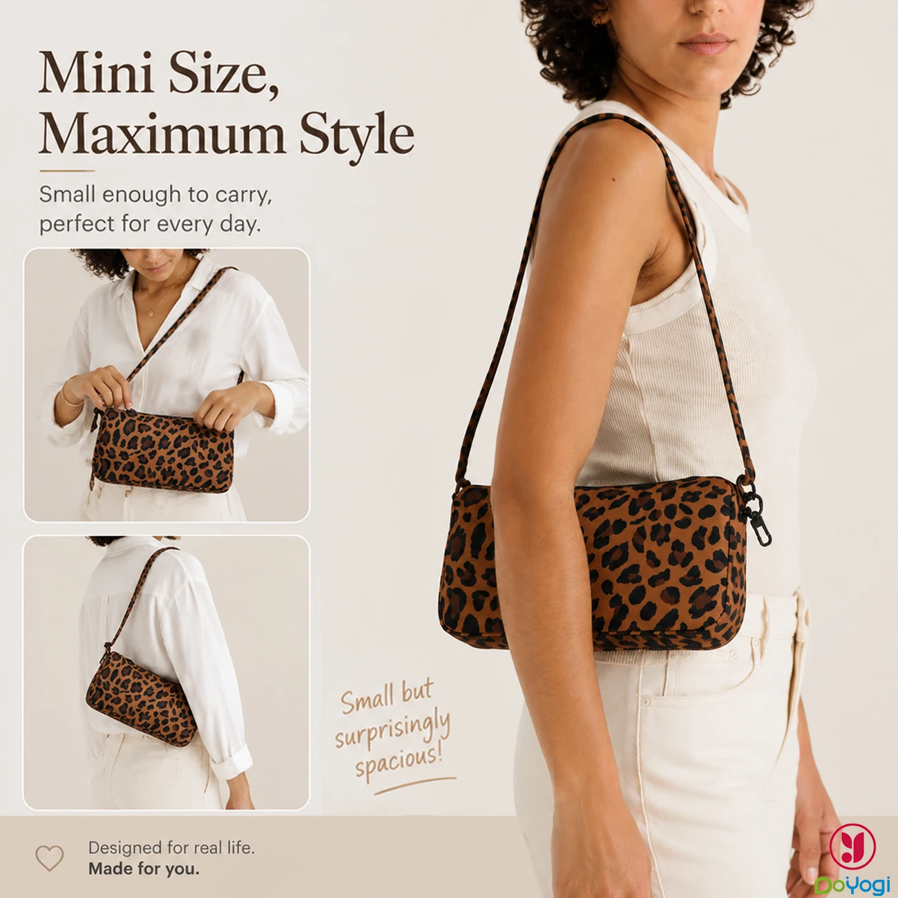 Nylon Mini Loaf Bag Fashion Large Capacity Women Nylon Bowler Bag  Trendy Commuting Shoulder Bags Shopping Crossbody Pack