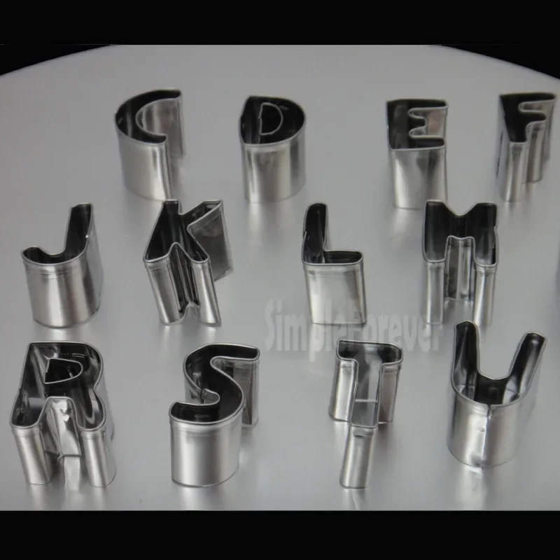 20Set 37Pcs/Set High Quality Stainless Steel Alphabet Letter & Number Cake Cookie Decorating Cutter Sugar Craft Mold