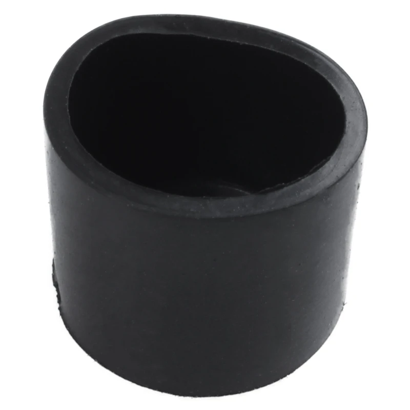 Rubber Caps 200-Piece Black Rubber Tube Ends 10Mm Round