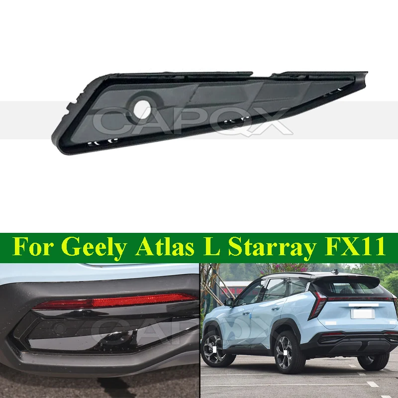 

CAPQX Rear Foglight Frame Rear Bumper Decoration Cover For Geely Atlas L Boyue L Starray FX11 Rear Radar Protection Cover