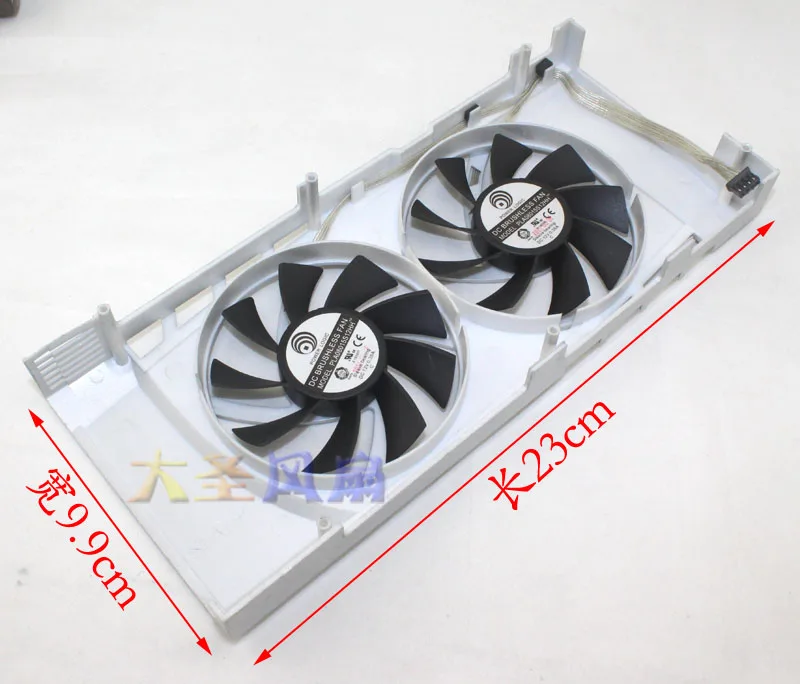 Original Frame Shell Fans for Palit GeForce GTX570 Video Card PLA08015S12HH DC12V 0.35A