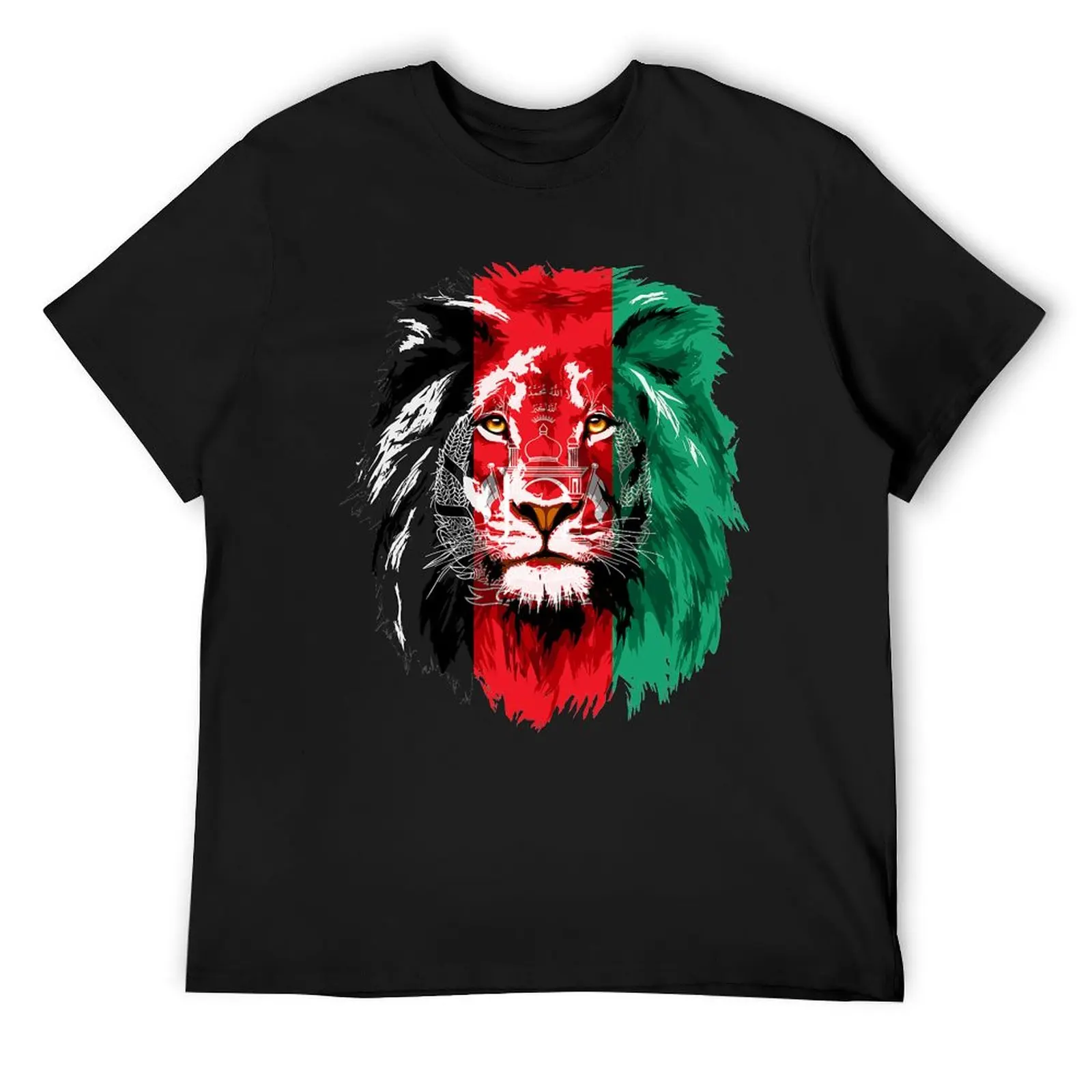 Afghanistan Flag Lion Free Afghanistan . T-Shirt boys animal print heavyweights mens plain t shirts