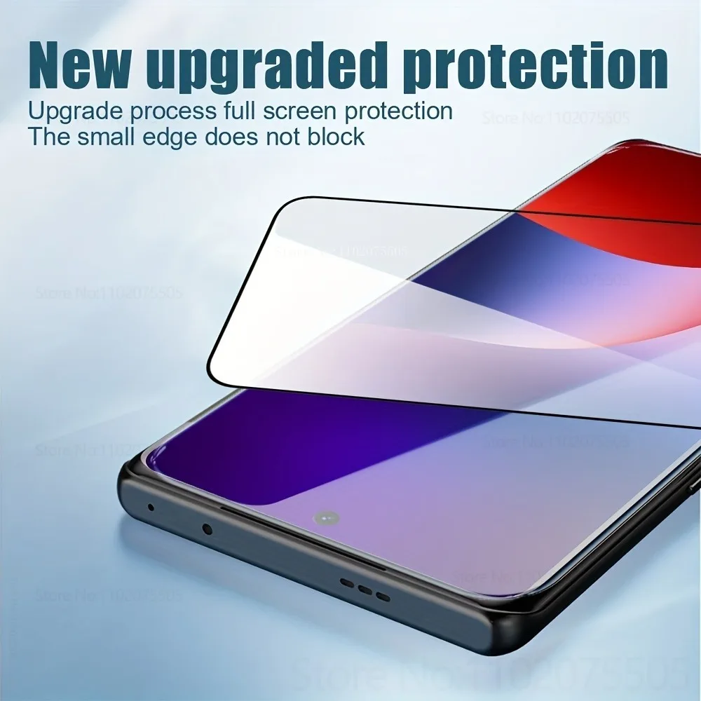 4Pcs Black Edge Tempered Glass for Xiaomi POCO F7/F7 Ultra/F7 Pro/F6 Pro Full Screen Protect Mobile Phone Film F5 Pro F4/F3 GT - view 3