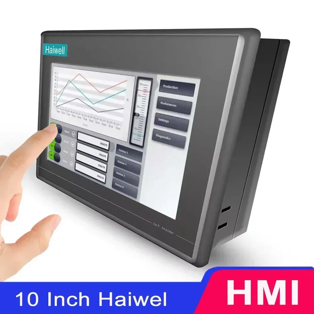 Haiwell 10 Inch HMI B10S A10 W A10 Pro E A10 pro-W A10 pro-E A10 pro-EW with Microphone Speaker WIFI 4G RFID GPS Loice Voice