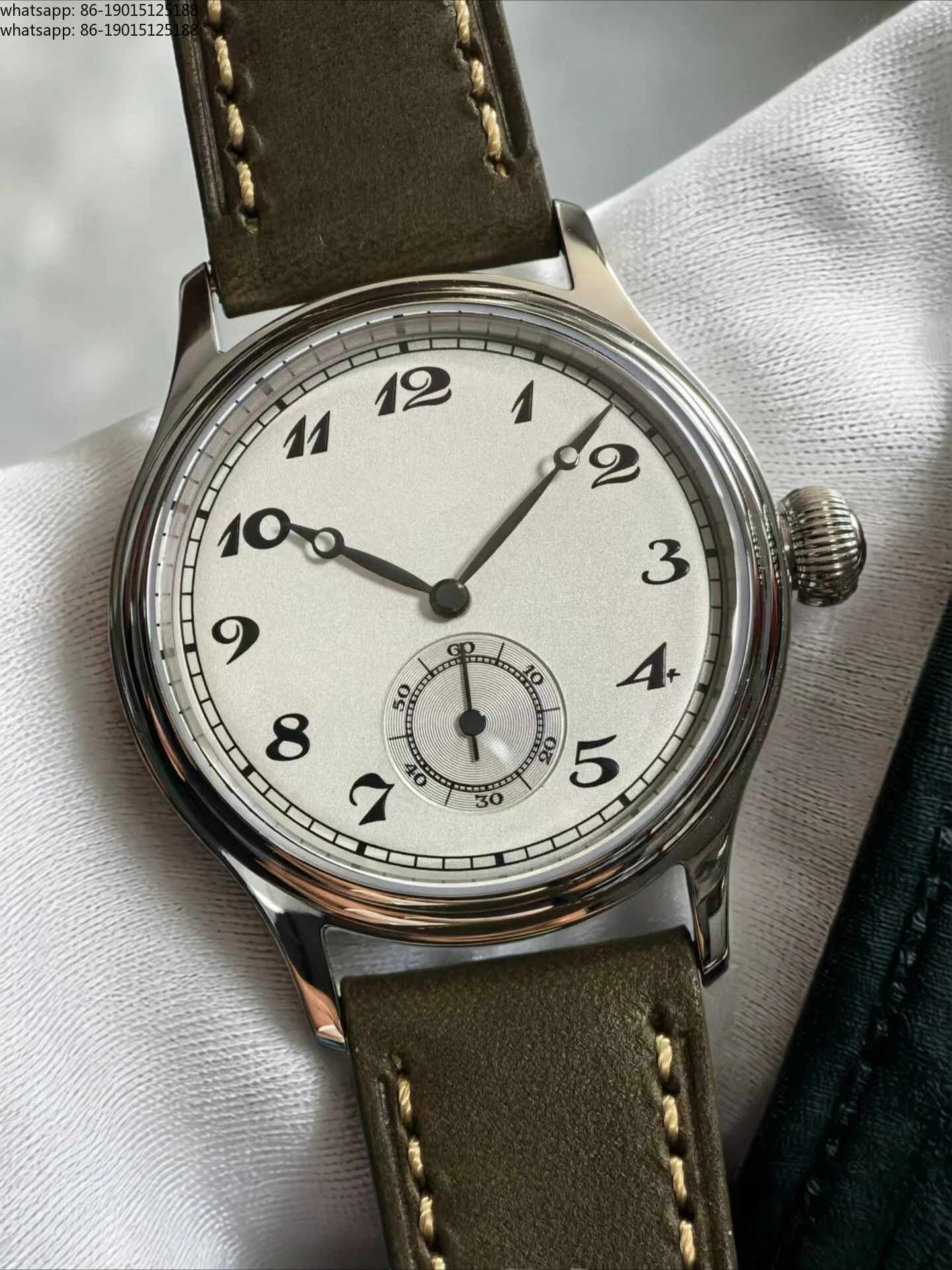Manual grinding pointer 38mm selection double reverse R needle manual mechanical watch male